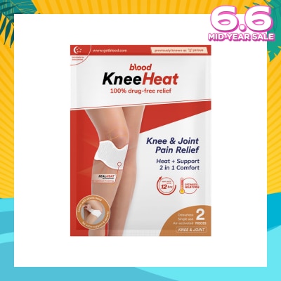 BLOOD KneeHeat Knee and Joint Pain Relief 2 Pieces