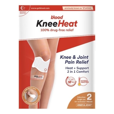 BLOOD KneeHeat Knee and Joint Pain Relief 2 Pieces