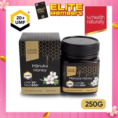 NZHEALTH NATURALLY MANUKA HONEY UMF 20+ 250GM