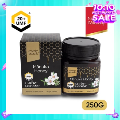 NZHEALTH NATURALLY MANUKA HONEY UMF 20+ 250GM