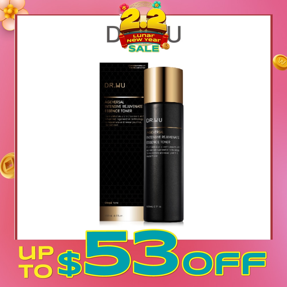 DR. WU Ageversal Intensive Rejuvenate Essence Toner (To Rejuvenate & Reveal Youthful, Radiant Skin) 150ml