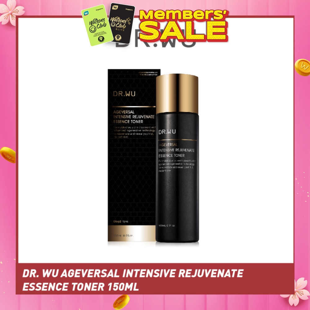 DR. WU Ageversal Intensive Rejuvenate Essence Toner (To Rejuvenate & Reveal Youthful, Radiant Skin) 150ml