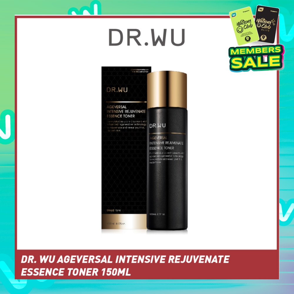 DR. WU Ageversal Intensive Rejuvenate Essence Toner (To Rejuvenate & Reveal Youthful, Radiant Skin) 150ml