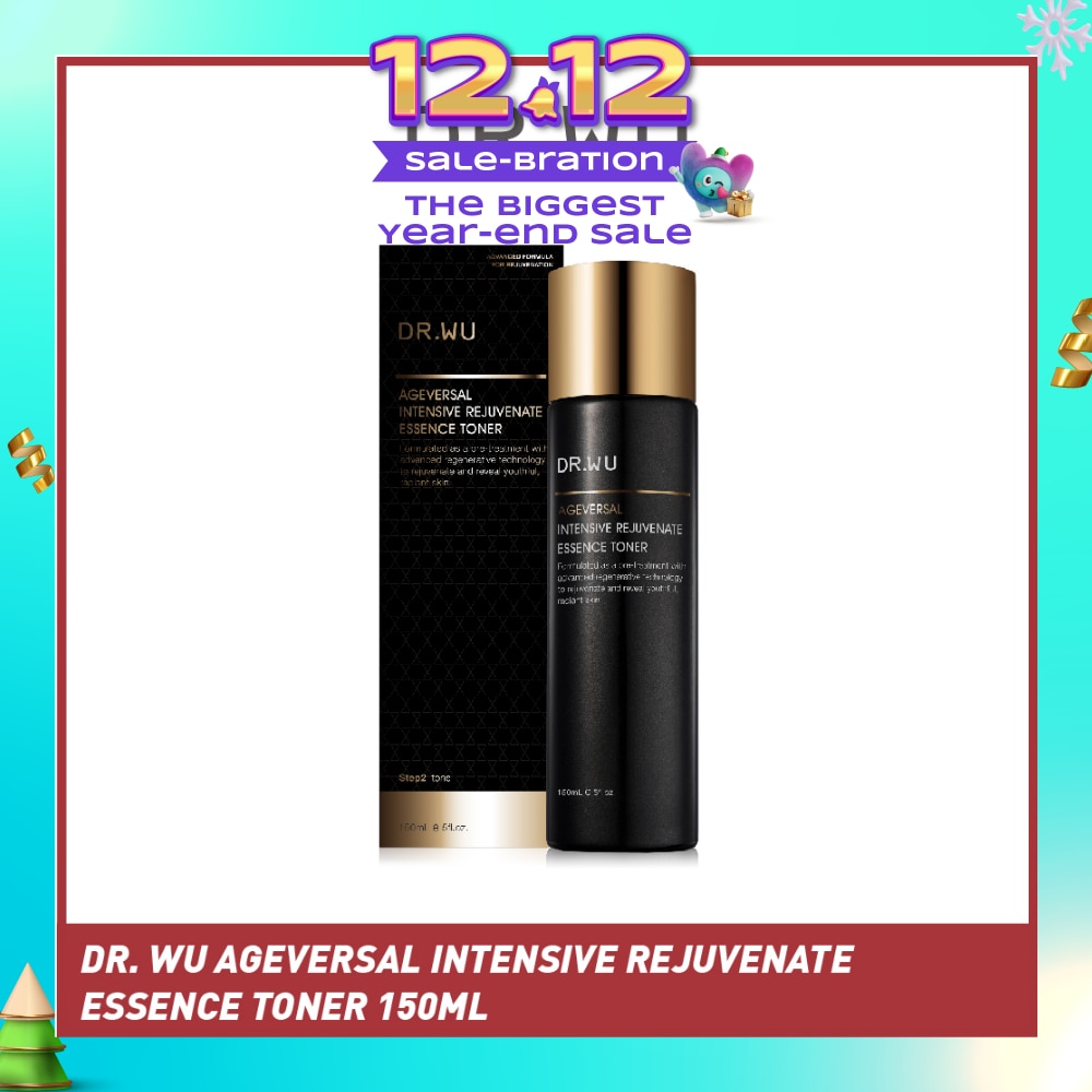 DR. WU Ageversal Intensive Rejuvenate Essence Toner (To Rejuvenate & Reveal Youthful, Radiant Skin) 150ml