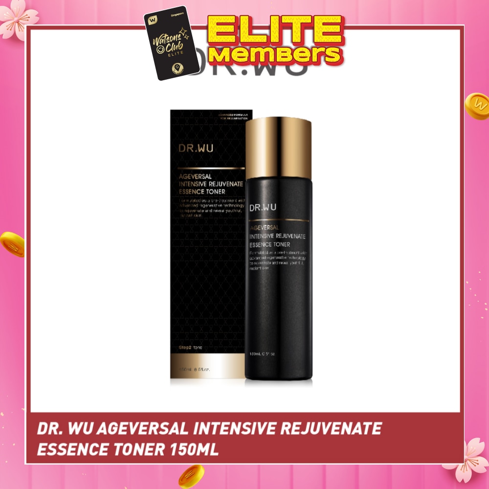 DR. WU Ageversal Intensive Rejuvenate Essence Toner (To Rejuvenate & Reveal Youthful, Radiant Skin) 150ml