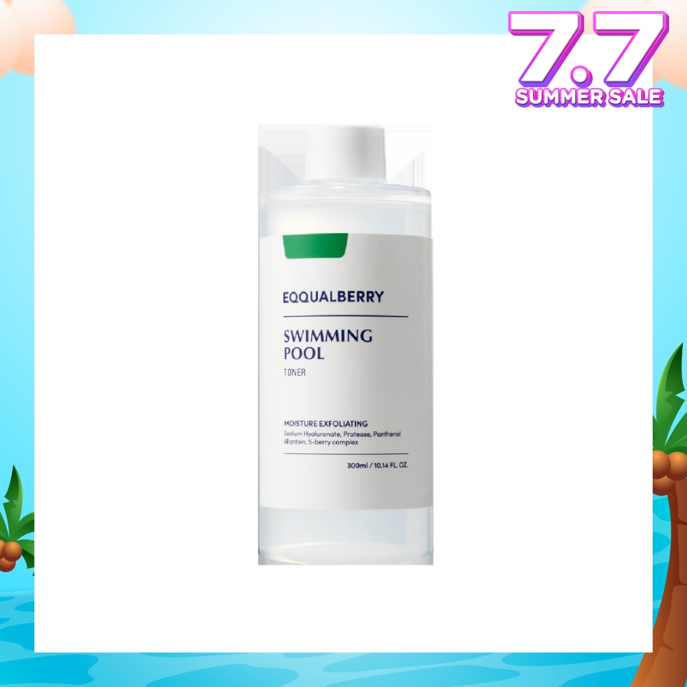 EQQUALBERRY Swimming Pool Daily Facial Toner (For Gentle Exfoliation & Deep Hydration) 300ml