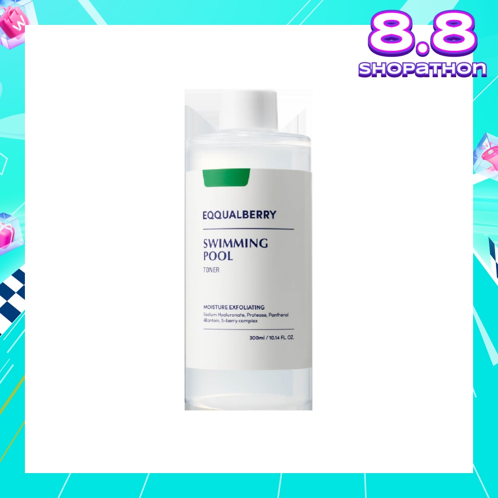 EQQUALBERRY Swimming Pool Daily Facial Toner (For Gentle Exfoliation & Deep Hydration) 300ml