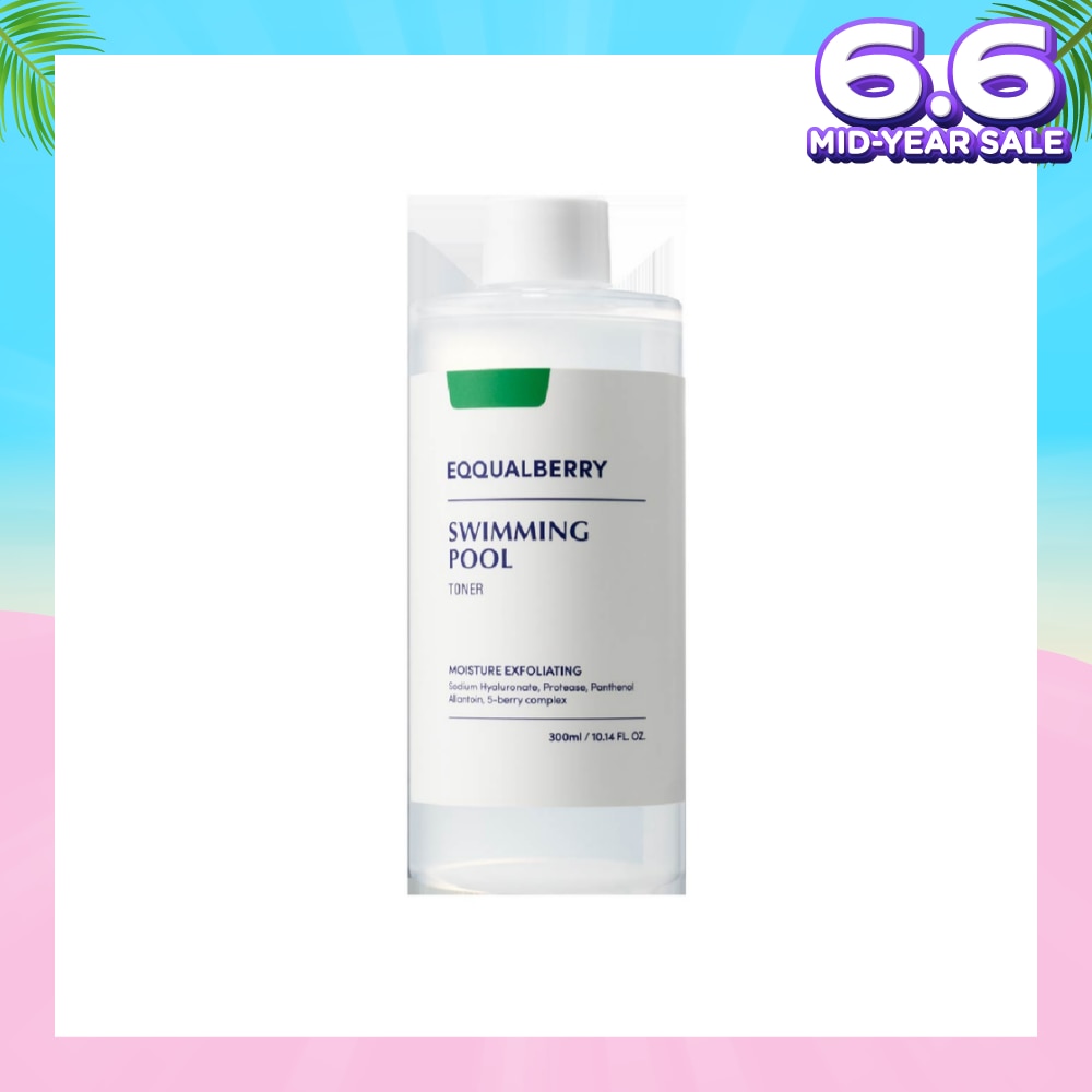 EQQUALBERRY Swimming Pool Daily Facial Toner (For Gentle Exfoliation & Deep Hydration) 300ml