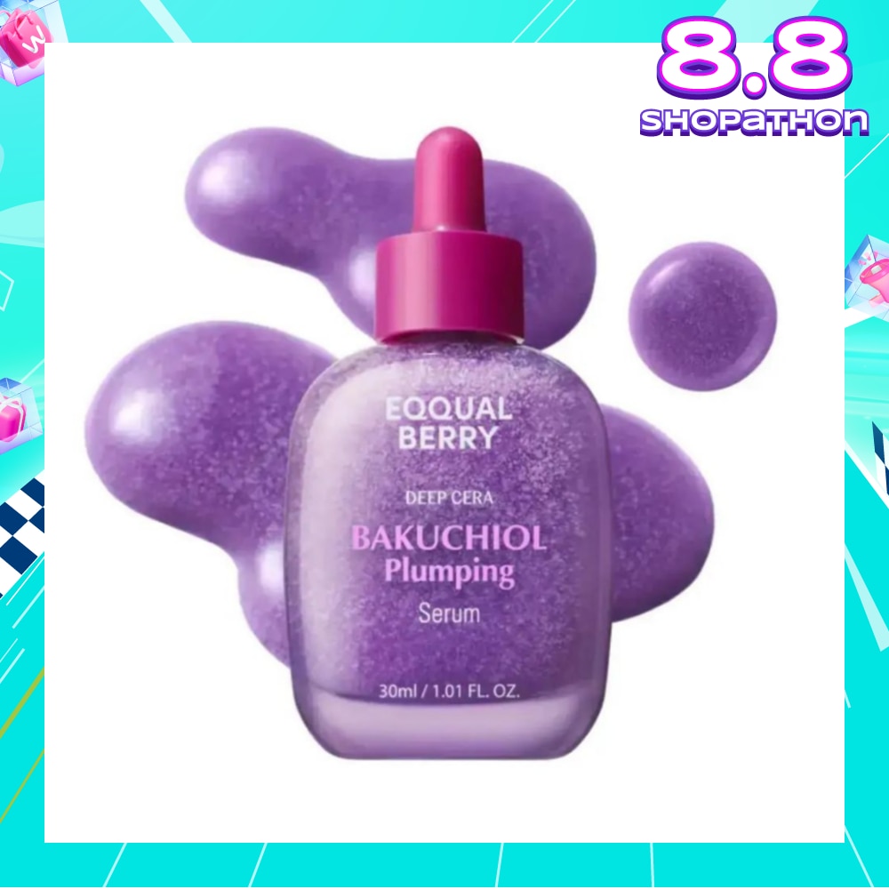 EQQUALBERRY Bakuchiol Plumping Deep Cera Serum 30ml (For Anti-Aging, Minimize Pores & Retinol Alternative) 30ml