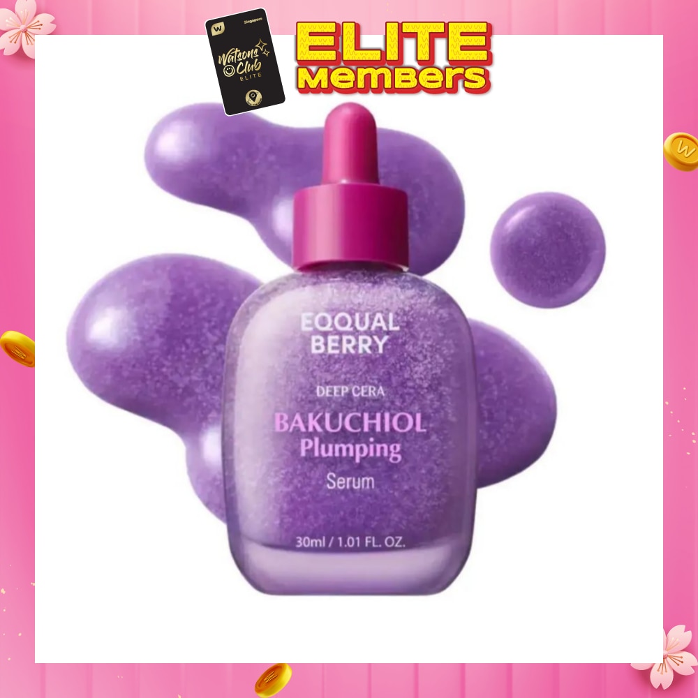 EQQUALBERRY Bakuchiol Plumping Deep Cera Serum 30ml (For Anti-Aging, Minimize Pores & Retinol Alternative) 30ml