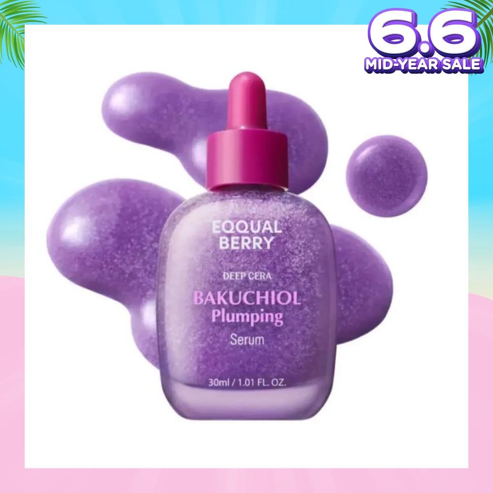 EQQUALBERRY Bakuchiol Plumping Deep Cera Serum 30ml (For Anti-Aging, Minimize Pores & Retinol Alternative) 30ml