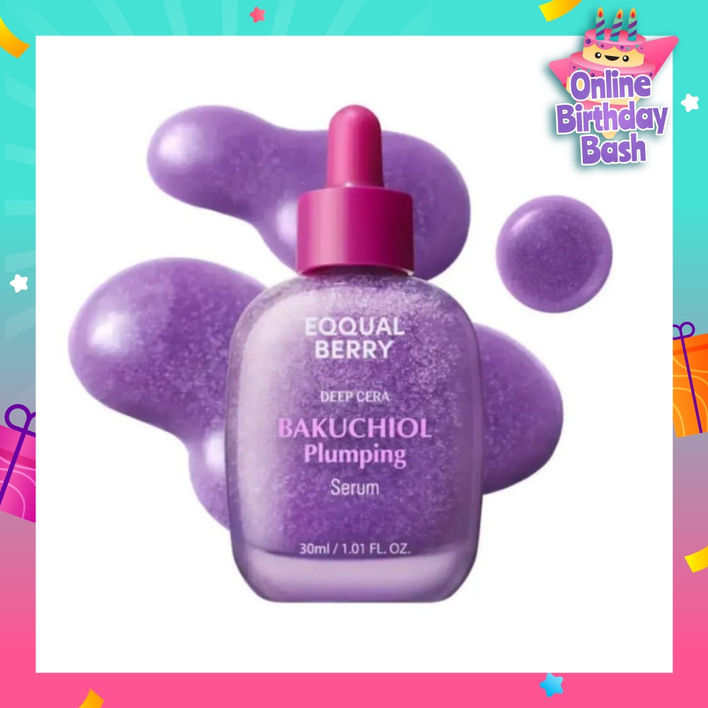 EQQUALBERRY Bakuchiol Plumping Deep Cera Serum 30ml (For Anti-Aging, Minimize Pores & Retinol Alternative) 30ml
