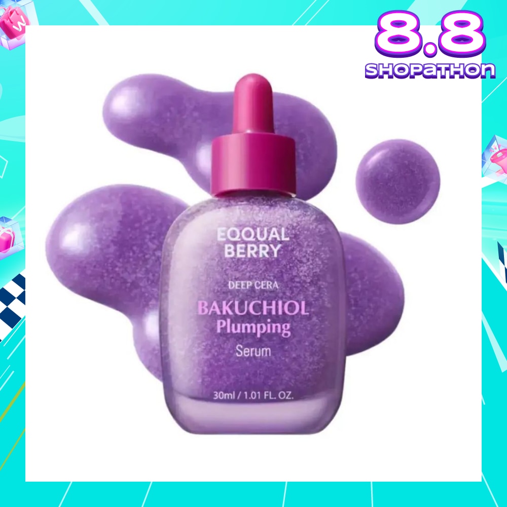 EQQUALBERRY Bakuchiol Plumping Deep Cera Serum 30ml (For Anti-Aging, Minimize Pores & Retinol Alternative) 30ml