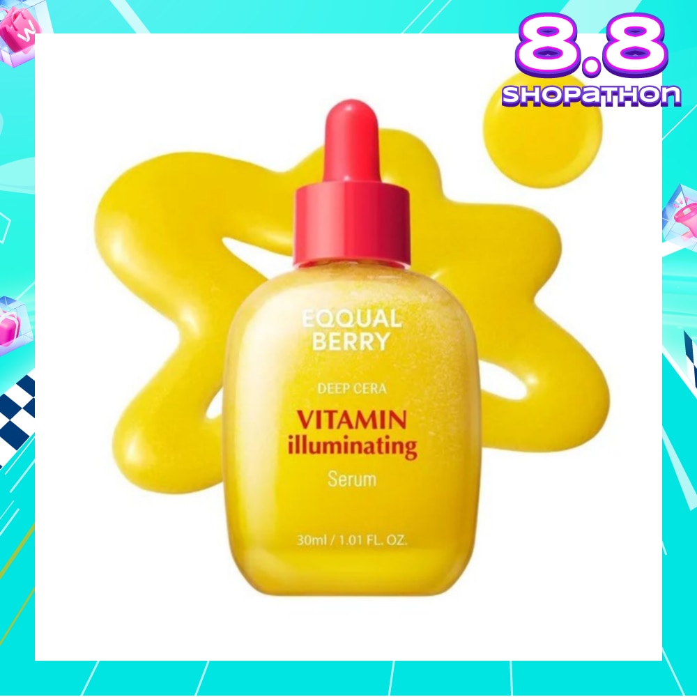 EQQUALBERRY Vitamin Illuminating Deep Cera Serum 30ml (To Boost Brightness & Radiance, Reduce Melanin & Pigmentation, Even Out Skin Tone & Texture) 30ml
