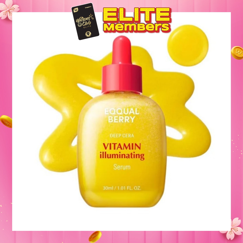 EQQUALBERRY Vitamin Illuminating Deep Cera Serum 30ml (To Boost Brightness & Radiance, Reduce Melanin & Pigmentation, Even Out Skin Tone & Texture) 30ml