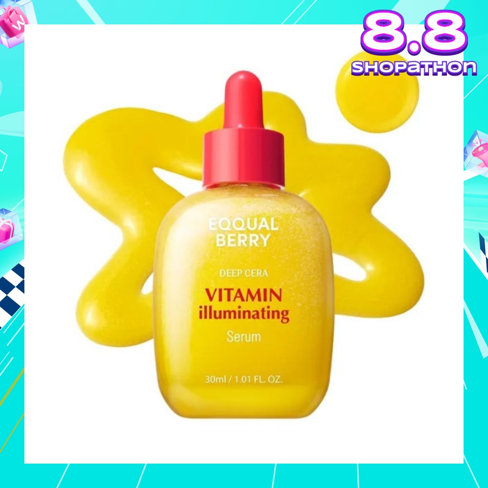 EQQUALBERRY Vitamin Illuminating Deep Cera Serum 30ml (To Boost Brightness & Radiance, Reduce Melanin & Pigmentation, Even Out Skin Tone & Texture) 30ml