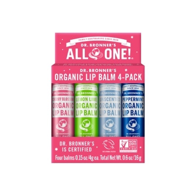 DR BRONNER'S [CHRISTMAS] All One! Organic Lip Balm Packset 4g x 4s image