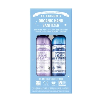 DR BRONNER'S [CHRISTMAS] Organic Hand Sanitizer Packset 59ml x 2s image