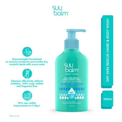 SUU BALM Dry Skin Rescue Hand & Body Wash 240ml image
