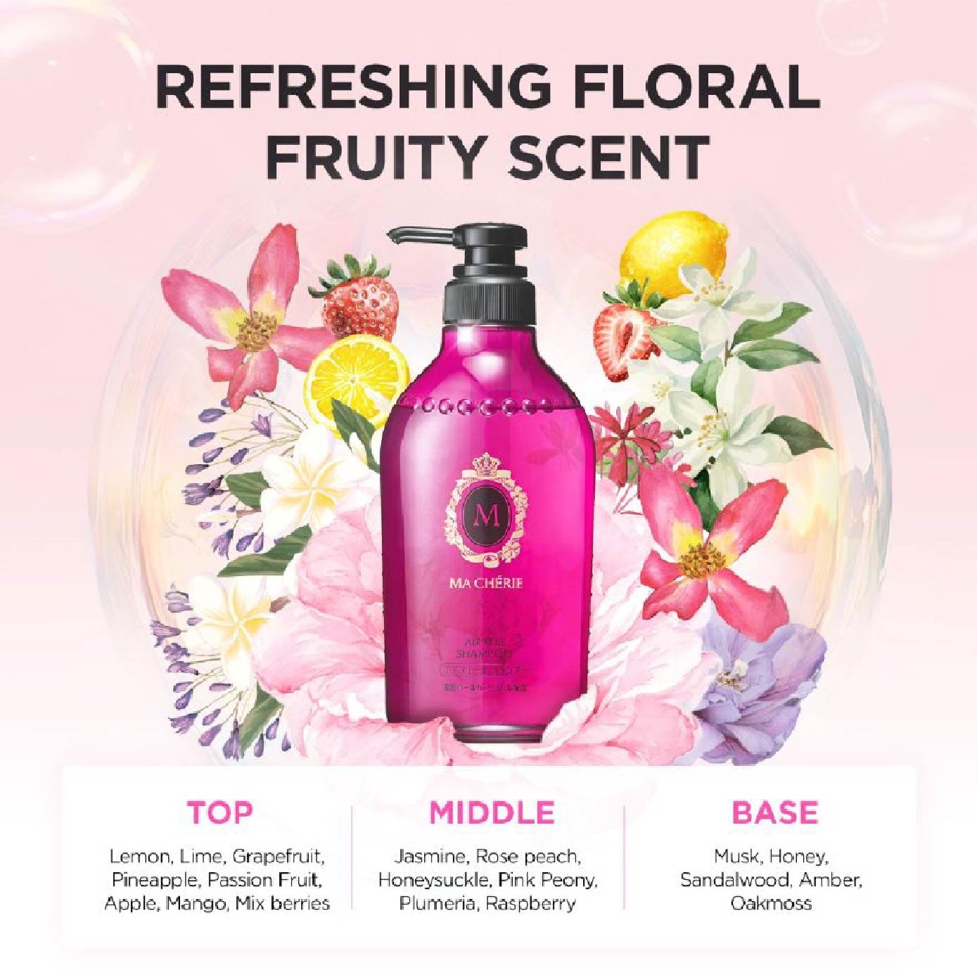 Air Feel Shampoo Smoke Masking Fragrance (Reduce Smoke Odour + For Voluminous & Silky Hair) 450ml