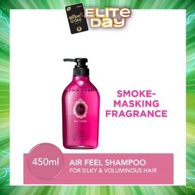 MA CHERIE - Air Feel Shampoo Smoke Masking Fragrance (Reduce Smoke Odour + For Voluminous & Silky Hair) 450ml
