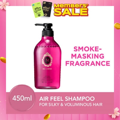 MA CHERIE [CNY] Air Feel Shampoo Smoke Masking Fragrance (Reduce Smoke Odour + For Voluminous & Silky Hair) 450ml