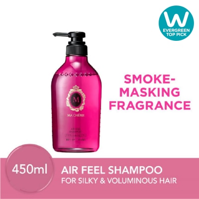 MA CHERIE - Air Feel Shampoo Smoke Masking Fragrance (Reduce Smoke Odour + For Voluminous & Silky Hair) 450ml image