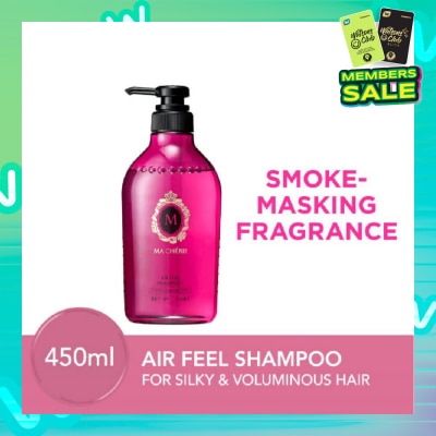 MA CHERIE Air Feel Shampoo Smoke Masking Fragrance (Reduce Smoke Odour + For Voluminous & Silky Hair) 450ml