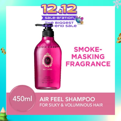 MA CHERIE Air Feel Shampoo Smoke Masking Fragrance (Reduce Smoke Odour + For Voluminous & Silky Hair) 450ml
