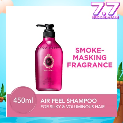 MA CHERIE Air Feel Shampoo Smoke Masking Fragrance (Reduce Smoke Odour + For Voluminous & Silky Hair) 450ml