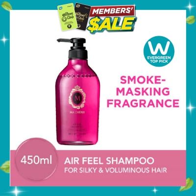 MA CHERIE Air Feel Shampoo Smoke Masking Fragrance (Reduce Smoke Odour + For Voluminous & Silky Hair) 450ml image