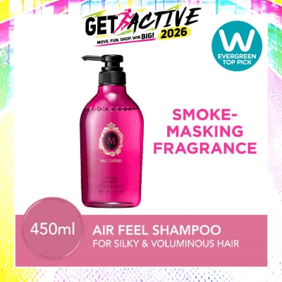 MA CHERIE - Air Feel Shampoo Smoke Masking Fragrance (Reduce Smoke Odour + For Voluminous & Silky Hair) 450ml image