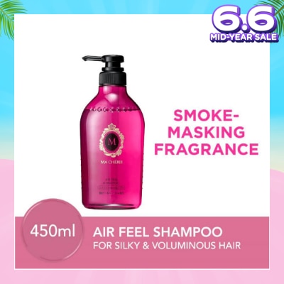 MA CHERIE Air Feel Shampoo Smoke Masking Fragrance (Reduce Smoke Odour + For Voluminous & Silky Hair) 450ml