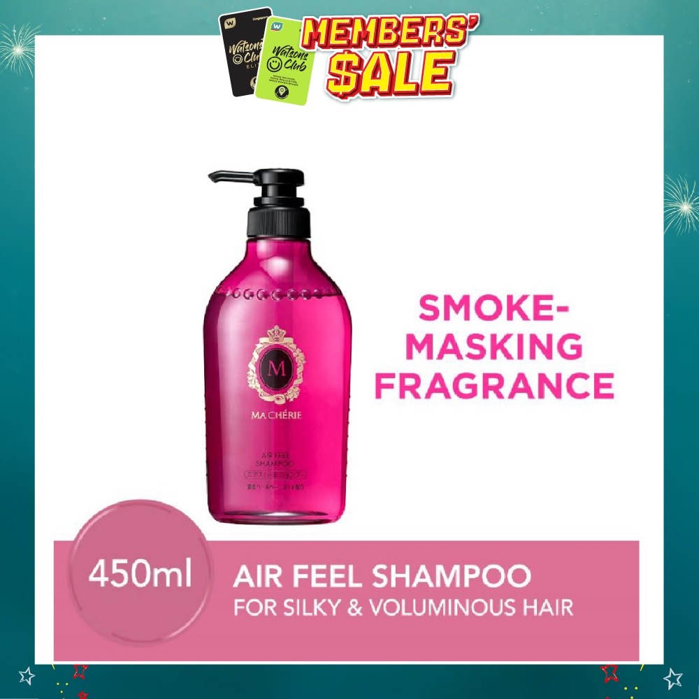 Air Feel Shampoo Smoke Masking Fragrance (Reduce Smoke Odour + For Voluminous & Silky Hair) 450ml