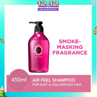 MA CHERIE Air Feel Shampoo Smoke Masking Fragrance (Reduce Smoke Odour + For Voluminous & Silky Hair) 450ml