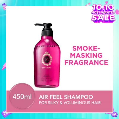 MA CHERIE Air Feel Shampoo Smoke Masking Fragrance (Reduce Smoke Odour + For Voluminous & Silky Hair) 450ml