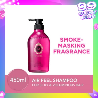 MA CHERIE Air Feel Shampoo Smoke Masking Fragrance (Reduce Smoke Odour + For Voluminous & Silky Hair) 450ml