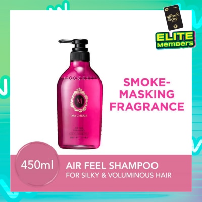 MA CHERIE Air Feel Shampoo Smoke Masking Fragrance (Reduce Smoke Odour + For Voluminous & Silky Hair) 450ml