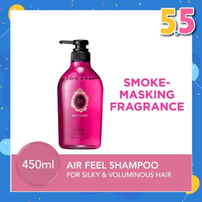 MA CHERIE Air Feel Shampoo Smoke Masking Fragrance (Reduce Smoke Odour + For Voluminous & Silky Hair) 450ml