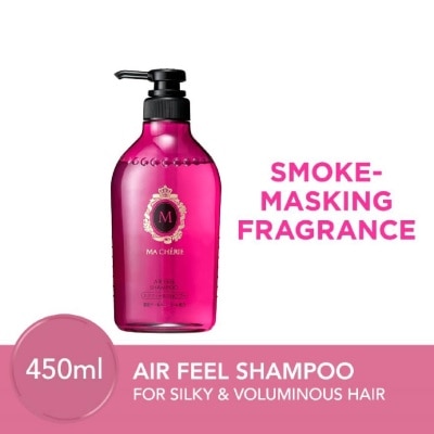 MA CHERIE Air Feel Shampoo Smoke Masking Fragrance (Reduce Smoke Odour + For Voluminous & Silky Hair) 450ml