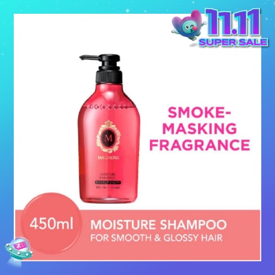 MA CHERIE Moisture Shampoo Smoke Masking Fragrance (Reduce Smoke Odour + For Smooth & Glossy Hair) 450ml