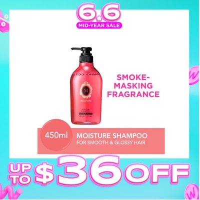 MA CHERIE - Moisture Shampoo Smoke Masking Fragrance (Reduce Smoke Odour + For Smooth & Glossy Hair) 450ml