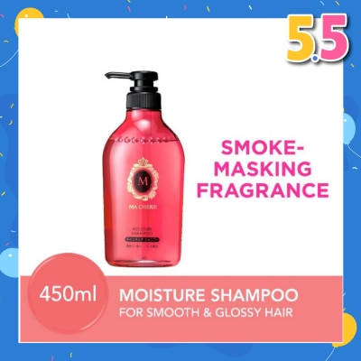 MA CHERIE Moisture Shampoo Smoke Masking Fragrance (Reduce Smoke Odour + For Smooth & Glossy Hair) 450ml
