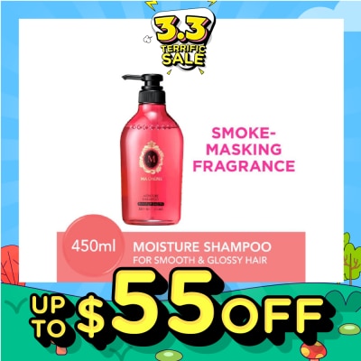 MA CHERIE [CNY] Moisture Shampoo Smoke Masking Fragrance (Reduce Smoke Odour + For Smooth & Glossy Hair) 450ml