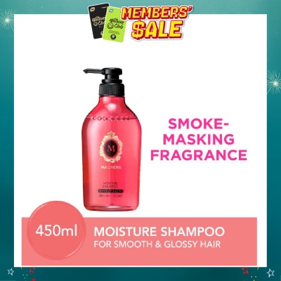 MA CHERIE - Moisture Shampoo Smoke Masking Fragrance (Reduce Smoke Odour + For Smooth & Glossy Hair) 450ml