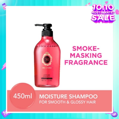 MA CHERIE Moisture Shampoo Smoke Masking Fragrance (Reduce Smoke Odour + For Smooth & Glossy Hair) 450ml