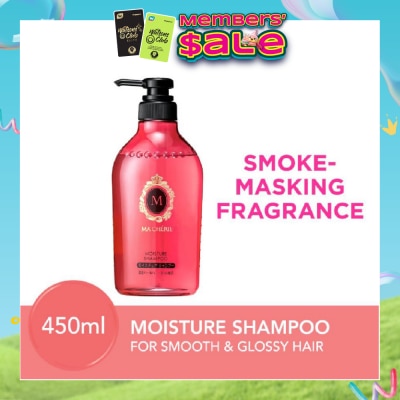 MA CHERIE - Moisture Shampoo Smoke Masking Fragrance (Reduce Smoke Odour + For Smooth & Glossy Hair) 450ml