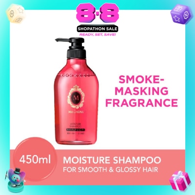 MA CHERIE - Moisture Shampoo Smoke Masking Fragrance (Reduce Smoke Odour + For Smooth & Glossy Hair) 450ml