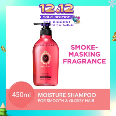 MA CHERIE Moisture Shampoo Smoke Masking Fragrance (Reduce Smoke Odour + For Smooth & Glossy Hair) 450ml