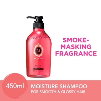 MA CHERIE Moisture Shampoo Smoke Masking Fragrance (Reduce Smoke Odour + For Smooth & Glossy Hair) 450ml